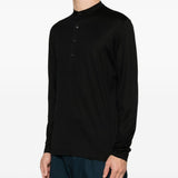 T-shirt a maniche lunghe in nero Tokyo luxury brand - uomo 