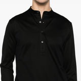 T-shirt a maniche lunghe in nero Tokyo luxury brand - uomo 