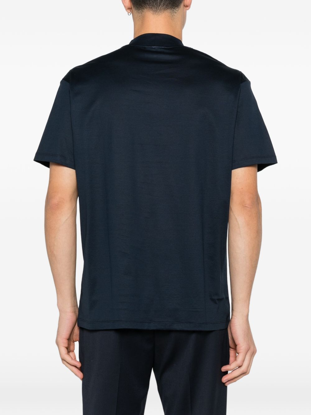 T-shirt a maniche corte in blu Tokyo luxury brand - uomo 