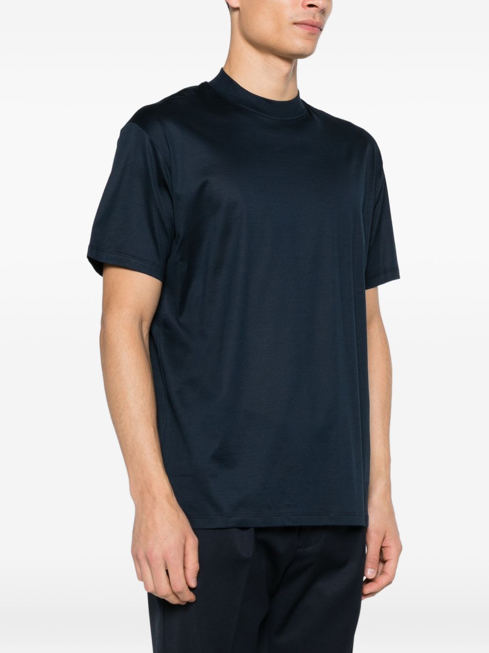 T-shirt a maniche corte in blu Tokyo luxury brand - uomo 