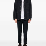 T-shirt a maniche corte in blu Tokyo luxury brand - uomo 