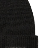 Berretto a coste con logo in nero Tory Burch - donna 