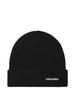 Tory Burch Women's Rib-Knit Beanie with Logo - Black