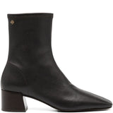 Stivaletti a punta quadrata in marrone Tory burch - donna 