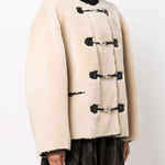 Giacca in shearling in bianco Toteme - donna 