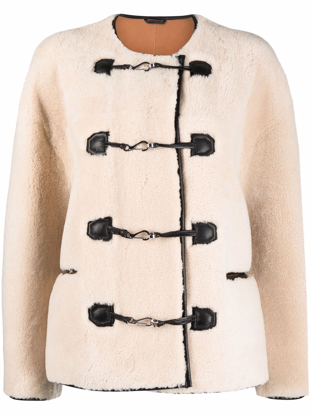 Giacca in shearling in bianco Toteme - donna 