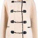Giacca in shearling in bianco Toteme - donna 