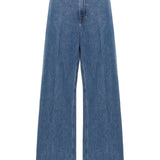Jeans a gamba ampia in indaco Rick Owens - uomo 