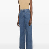 Jeans a gamba ampia in indaco Rick Owens - uomo 