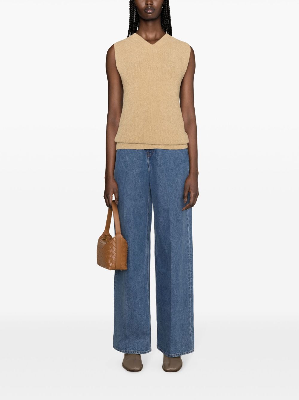Jeans a gamba ampia in indaco Rick Owens - uomo 