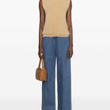 Jeans a gamba ampia in indaco Rick Owens - uomo 