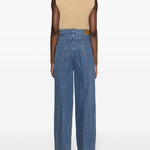 Jeans a gamba ampia in indaco Rick Owens - uomo 