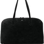Borsa a spalla in suede in nero Toteme - donna 