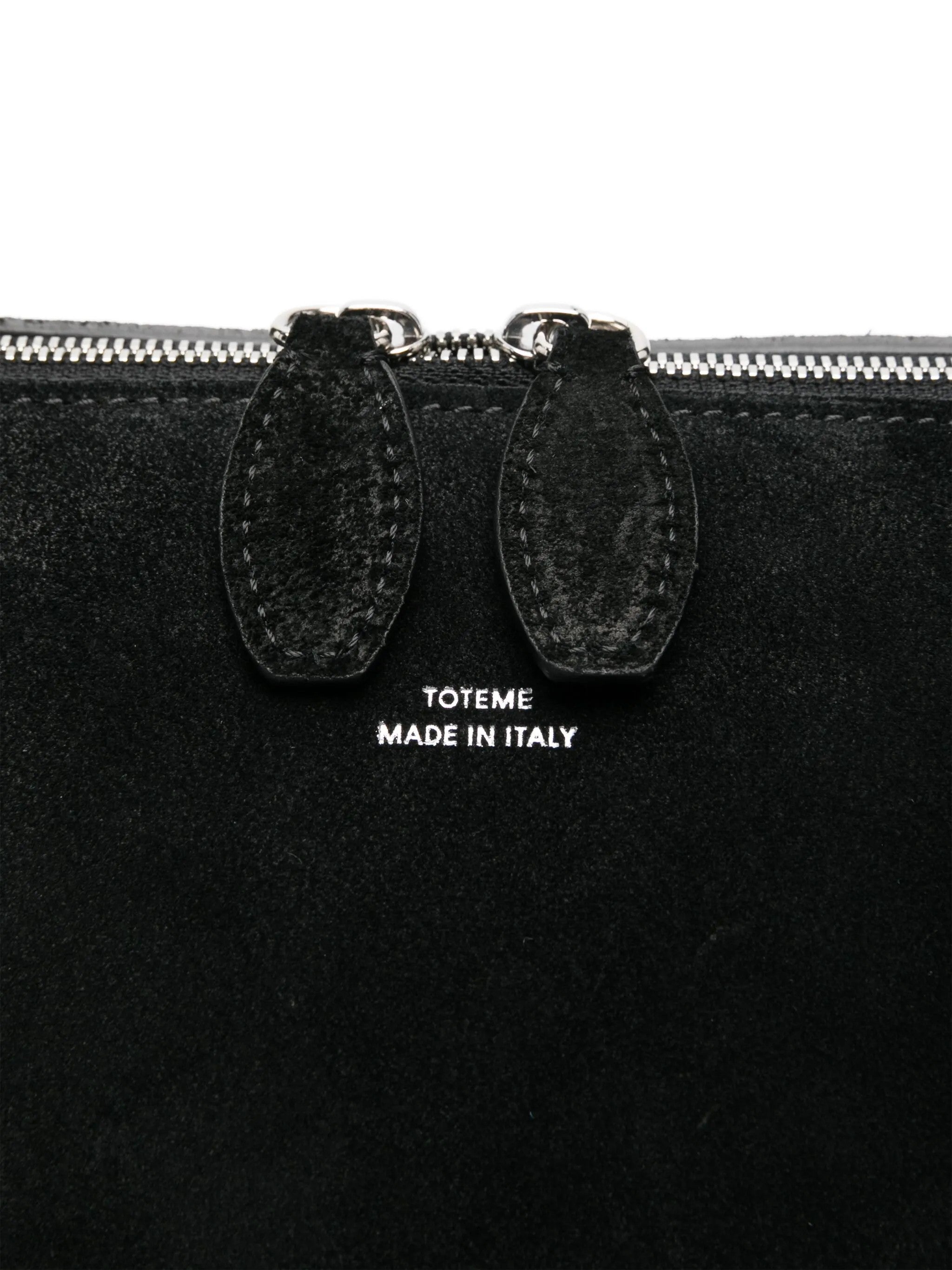 Borsa a spalla in suede in nero Toteme - donna 