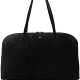 Borsa a spalla in suede in nero Toteme - donna 