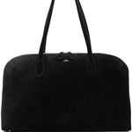 Borsa a spalla in suede in nero Toteme - donna 