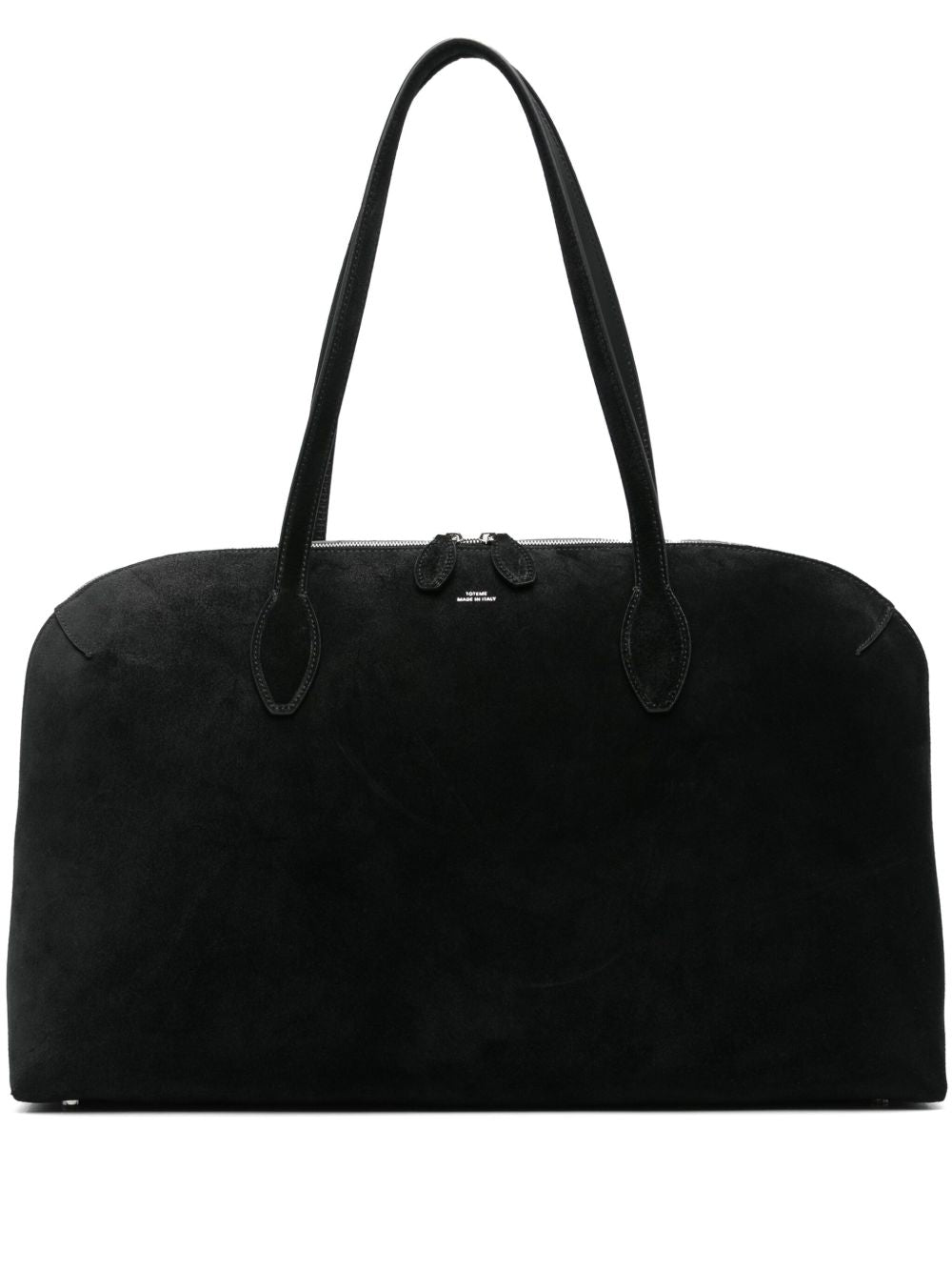 Borsa a spalla in suede in nero Toteme - donna 