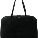 Borsa a spalla in suede in nero Toteme - donna 