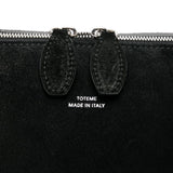 Borsa a spalla in suede in nero Toteme - donna 