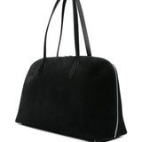 Borsa a spalla in suede in nero Toteme - donna 