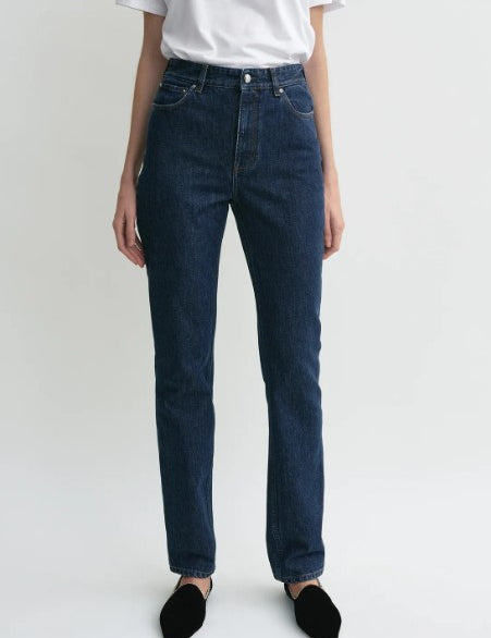 Jeans slim-fi a vita alta in blu Toteme - donna 