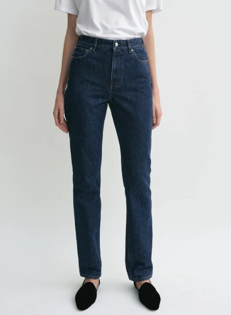 Jeans slim-fi a vita alta in blu Toteme - donna 