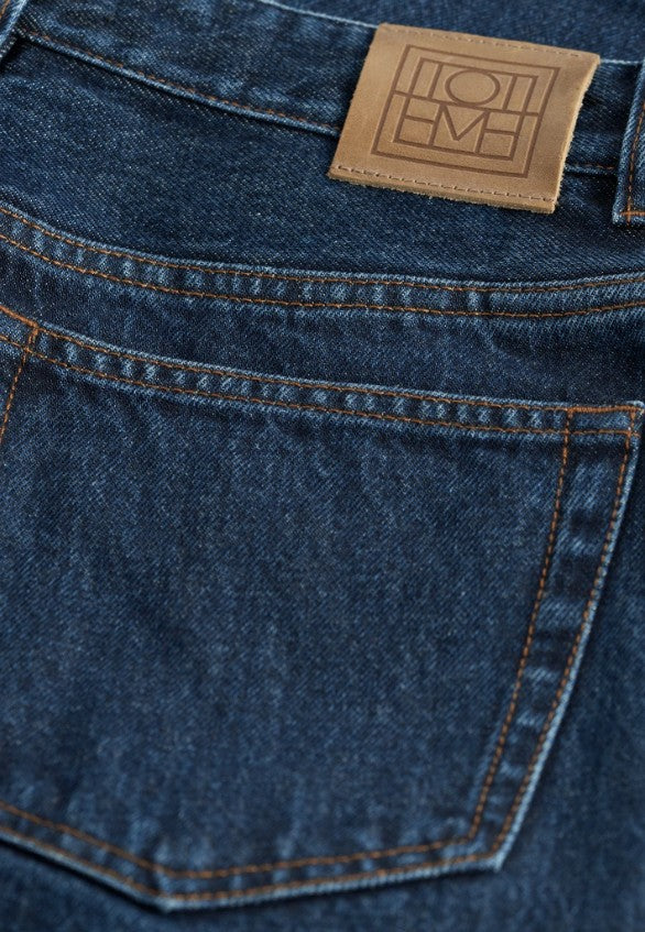 Jeans slim-fi a vita alta in blu Toteme - donna 