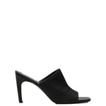 Mules in raso in nero Toteme - donna 
