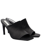 Mules in raso in nero Toteme - donna 