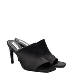 Mules in raso in nero Toteme - donna 