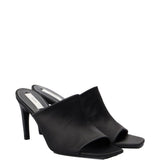 Mules in raso in nero Toteme - donna 