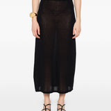 Gonna lunga in maglia in nero Toteme - donna 