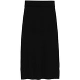 Gonna lunga in maglia in nero Toteme - donna 