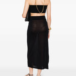 Gonna lunga in maglia in nero Toteme - donna 