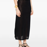 Gonna lunga in maglia in nero Toteme - donna 