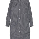 Chemisier con motivo a righe in bianco e nero Toteme - donna 