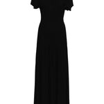 Abito lungo con pieghe in nero Toteme - donna 