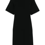 Abito midi in maglia fine in nero Toteme - donna 