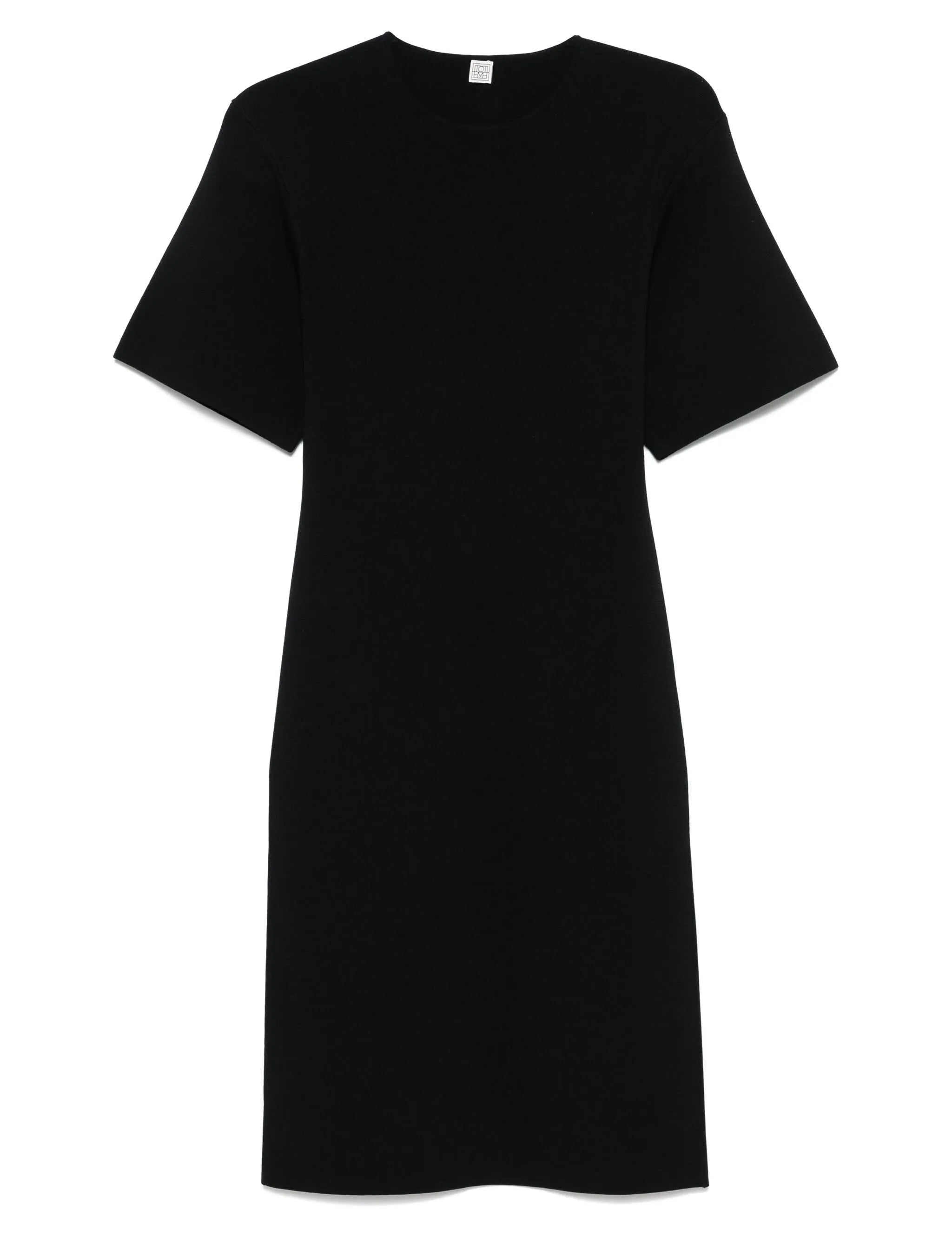 Abito midi in maglia fine in nero Toteme - donna 