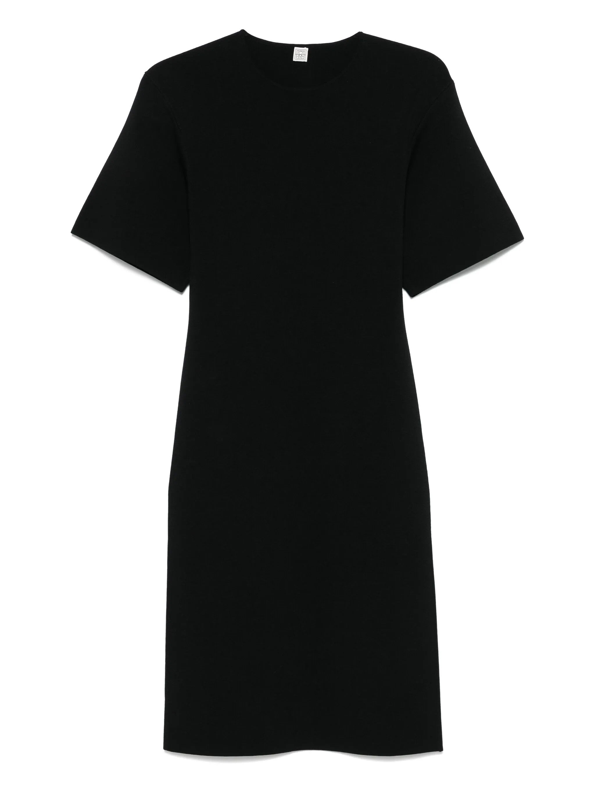 Abito midi in maglia fine in nero Toteme - donna 