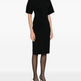 Abito midi in maglia fine in nero Toteme - donna 