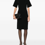 Abito midi in maglia fine in nero Toteme - donna 