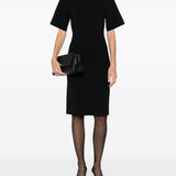 Abito midi in maglia fine in nero Toteme - donna 