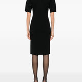 Abito midi in maglia fine in nero Toteme - donna 
