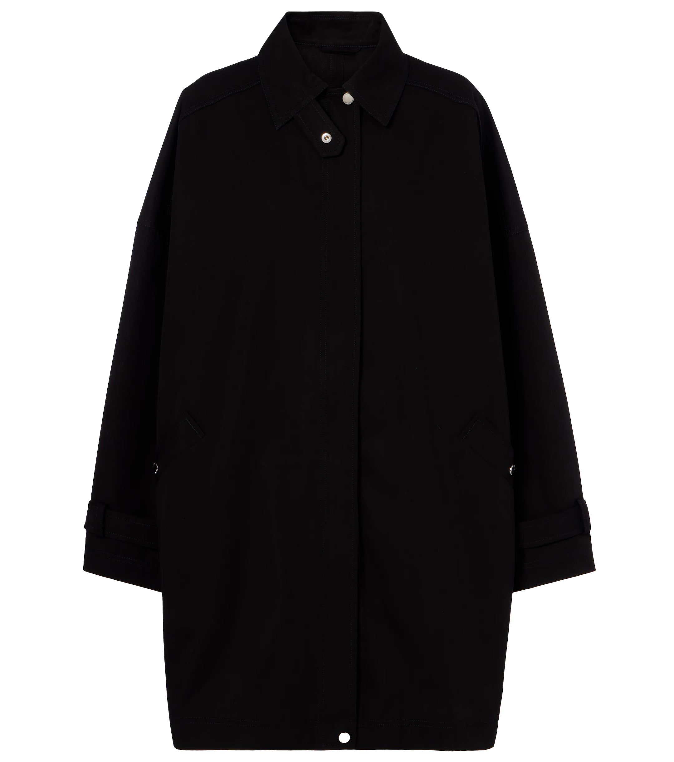 Trench oversizecon tasche in nero Toteme - donna 