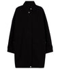 Toteme women's black oversized trench coat with pockets
