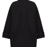 Trench oversizecon tasche in nero Toteme - donna 
