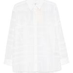 Camicia con pattern geometrico in bianco Toteme - donna 