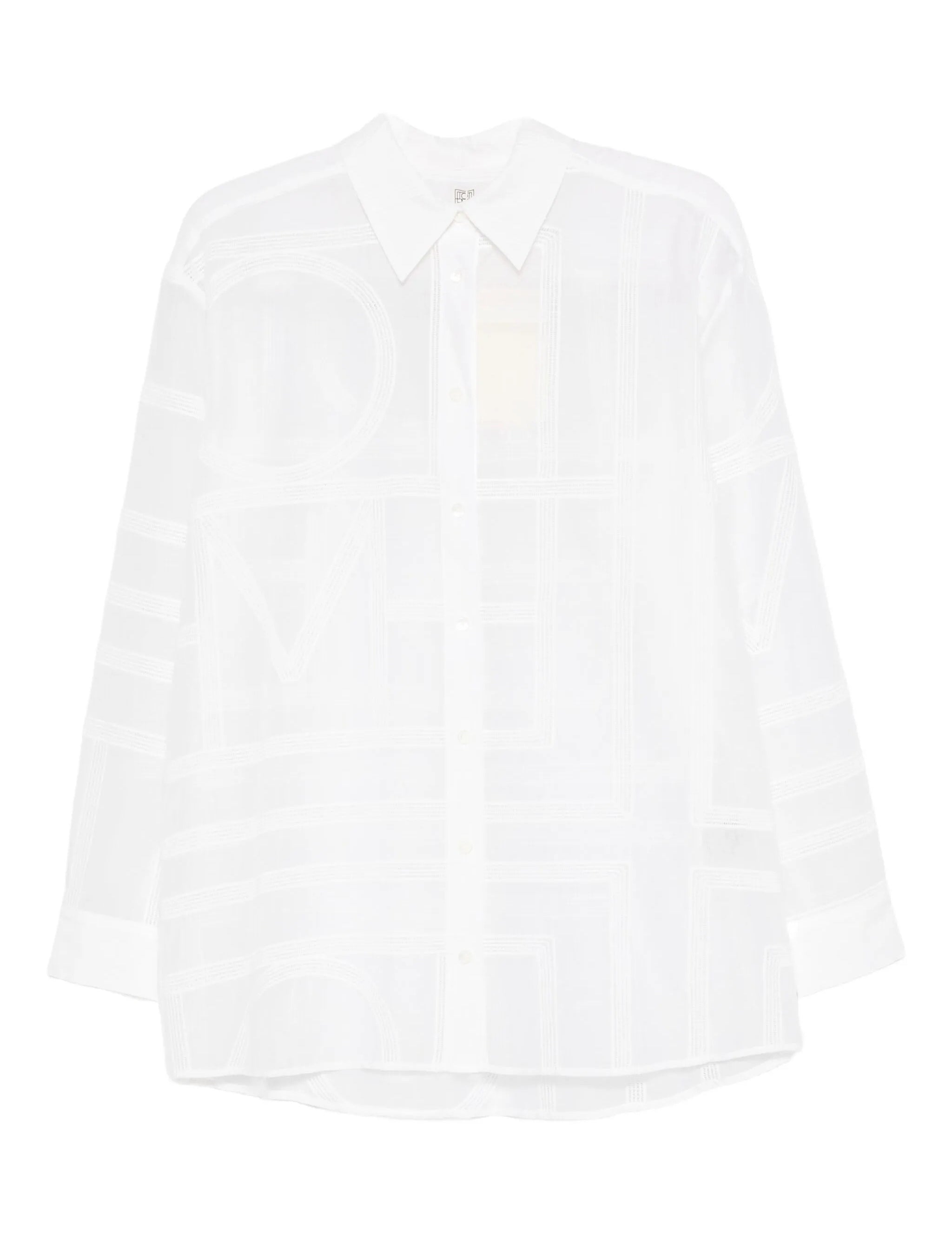 Camicia con pattern geometrico in bianco Toteme - donna 