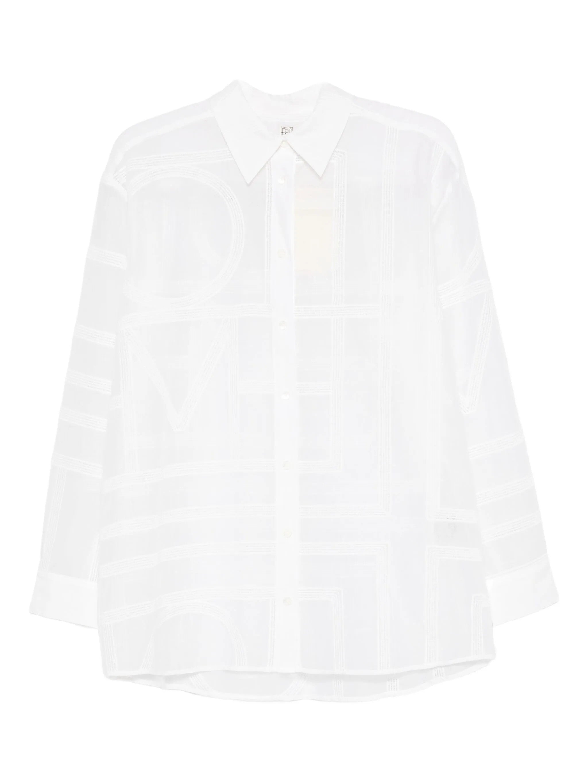 Camicia con pattern geometrico in bianco Toteme - donna 